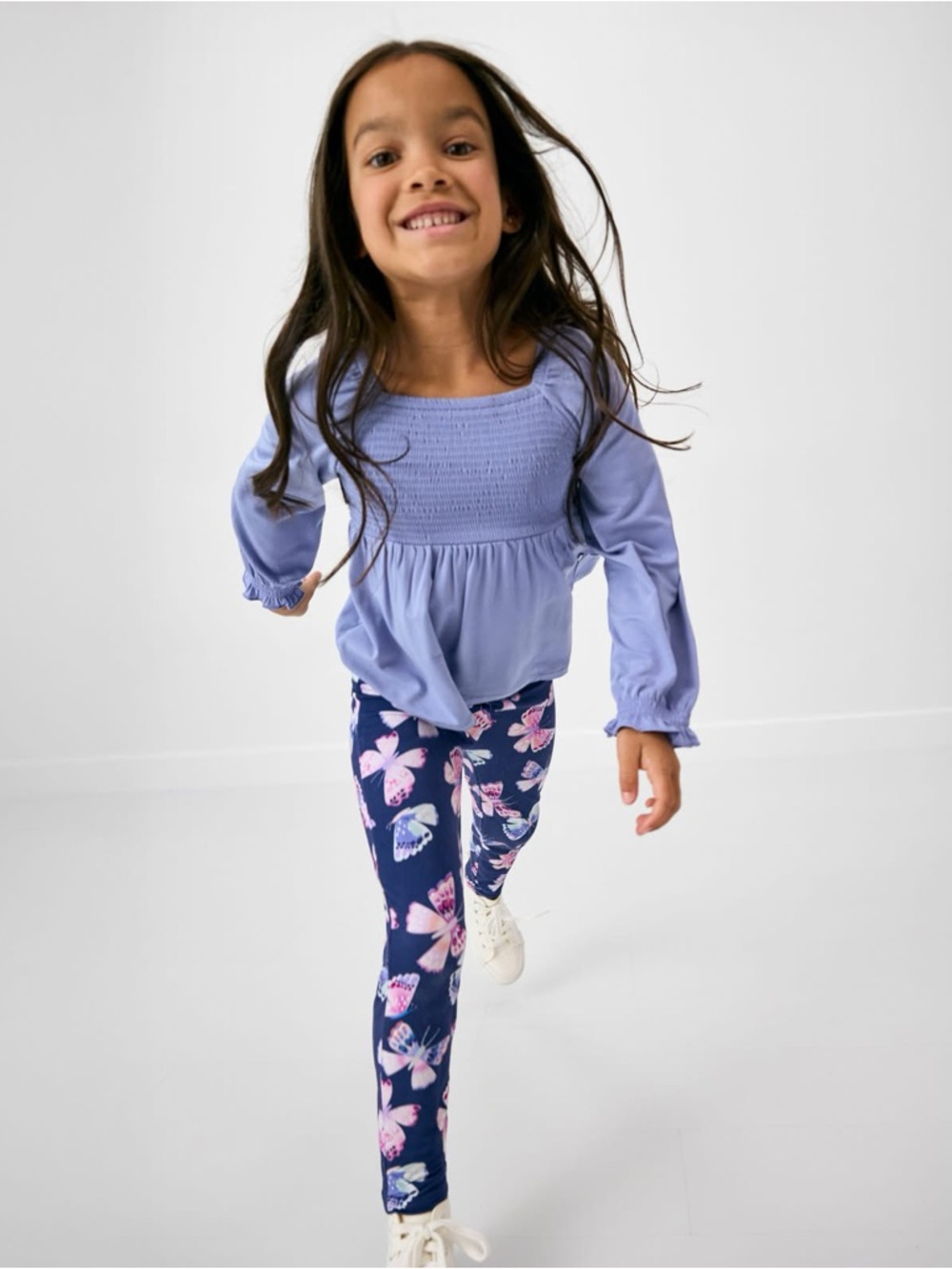 Little Sleepies Play- Faded Violet long sleeve peasant top Size 2T